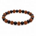 Divya Rudraksha Karungali Bracelet (8mm)  Protection • Positivity • Spiritual Balance