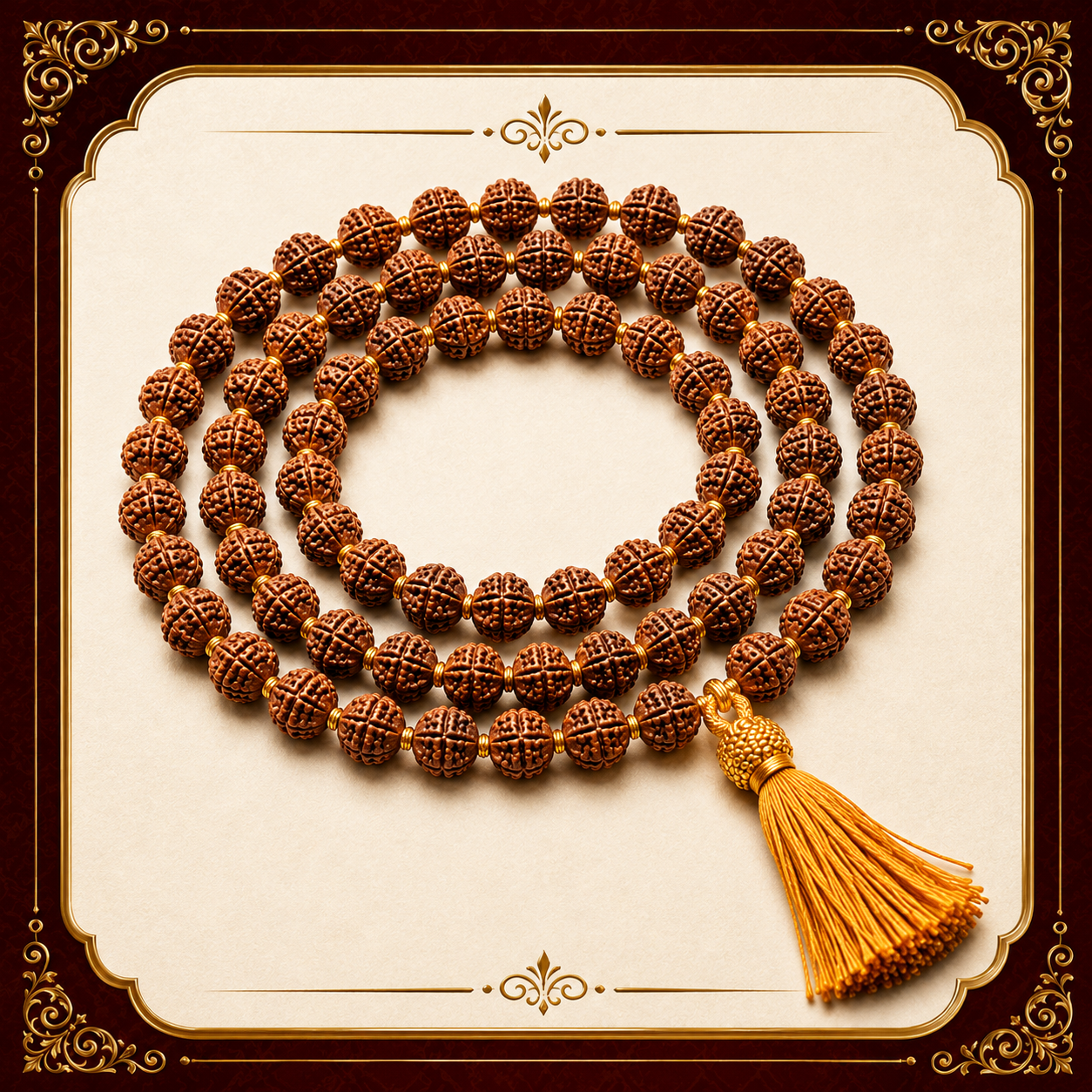 7 Mukhi Rudraksha Mala  Invite Prosperity • Remove Obstacles • Enhance Inner Strength